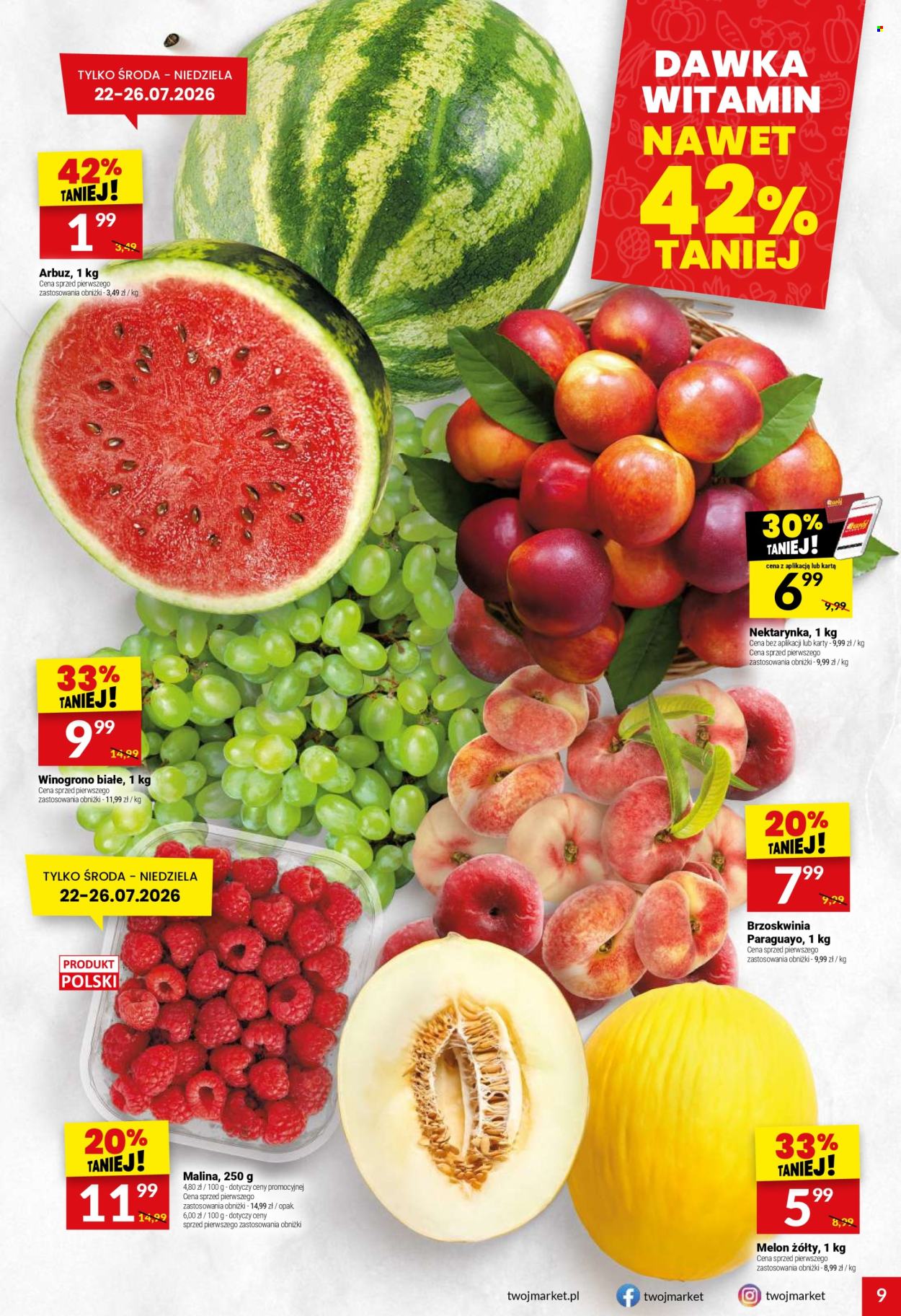 Leták Twój Market - 22.7.2026 - 28.7.2026. Strana 9