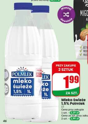 Mleko świeże 1,5% Polmlek