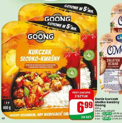 Danie kurczak słodko kwaśny Goong
