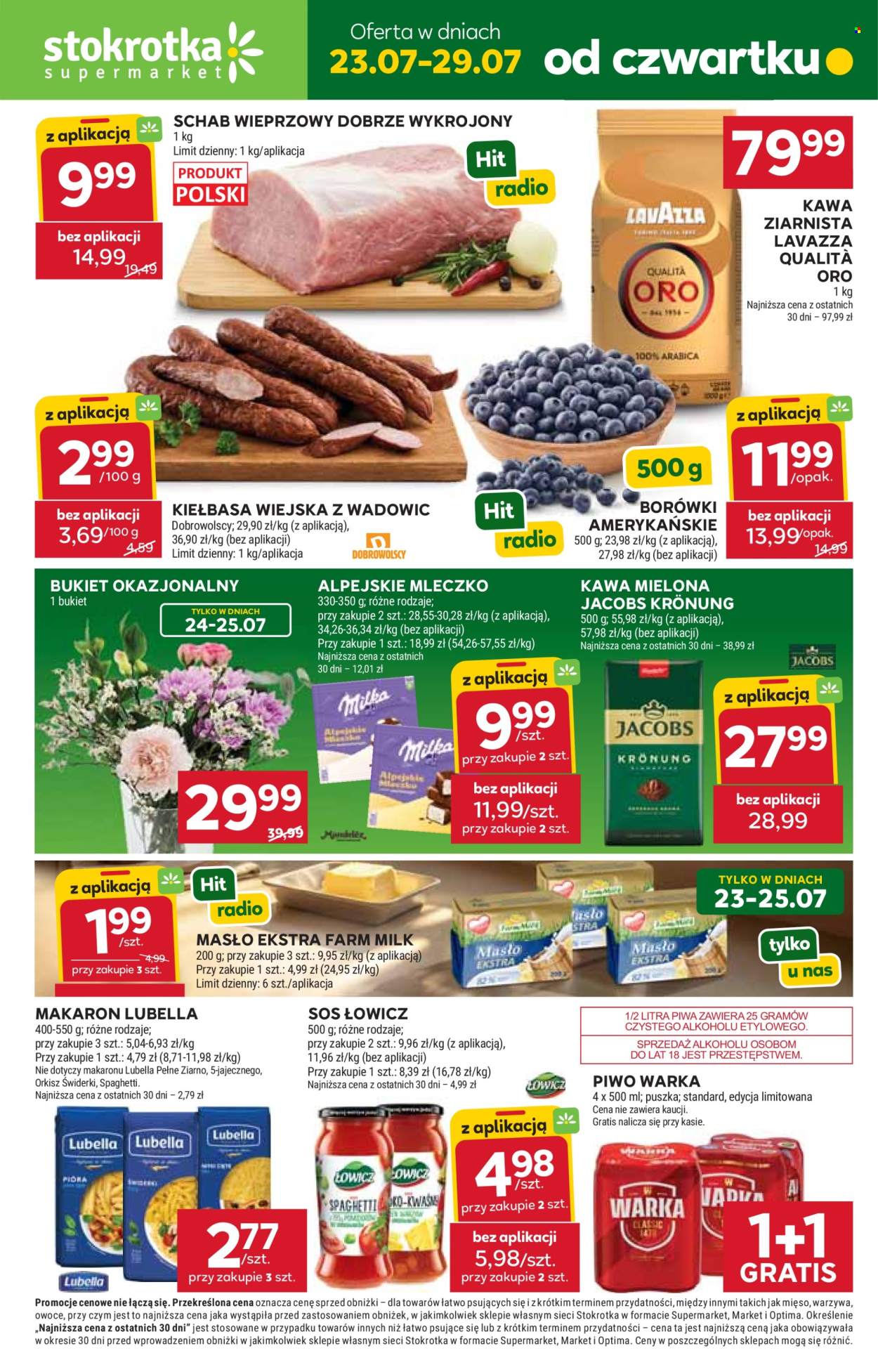 Leták Stokrotka Supermarket - 23.7.2026 - 29.7.2026. Strana 1