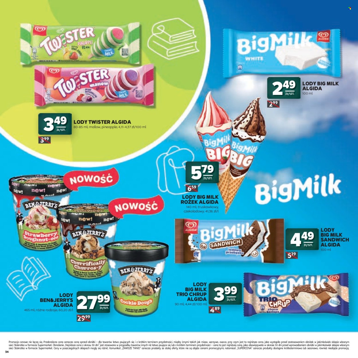 Leták Stokrotka Supermarket - 23.7.2026 - 12.8.2026. Strana 34
