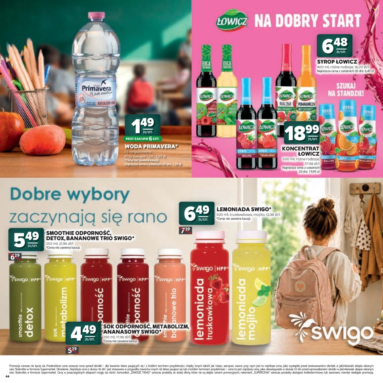 Leták Stokrotka Supermarket - 23.7.2026 - 12.8.2026. Strana 44