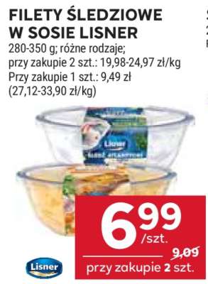 Filety śledziowe w sosie Lisner