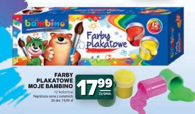 Farby plakatowe Moje Bambino