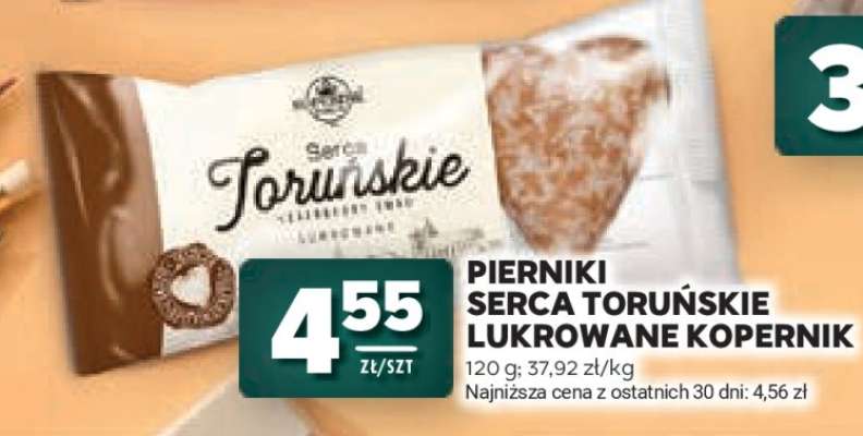 Pierniki Serca Toruńskie Lukrowane Kopernik