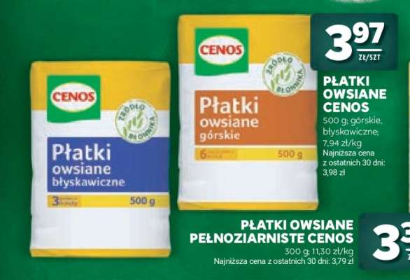 Płatki Owsiane Cenos