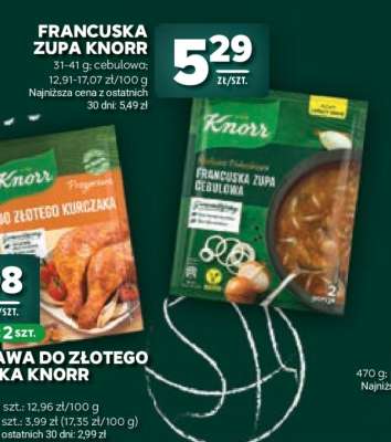 Francuska Zupa Cebulowa Knorr