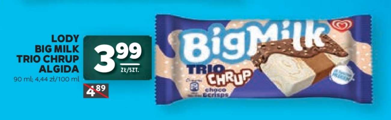 Lody Big Milk Trio Chrup Algida
