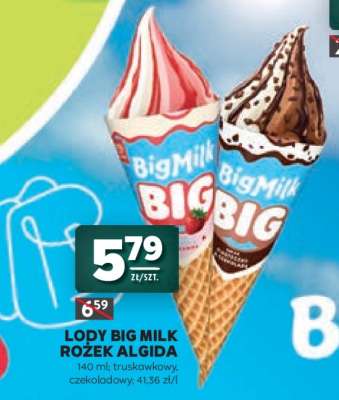 Lody Big Milk Rożek Algida