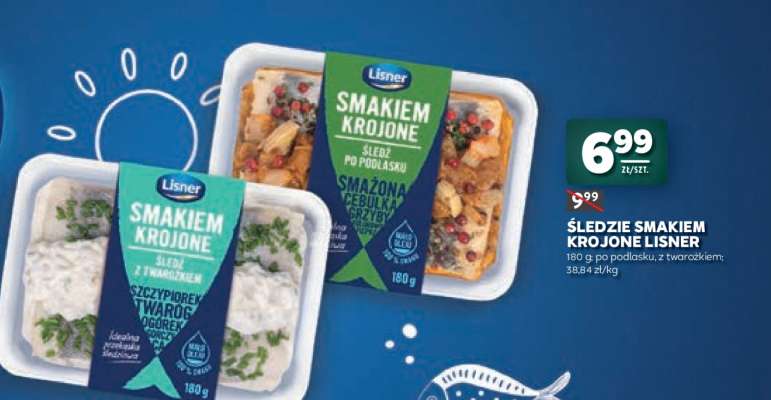 Śledzie Smakiem Krojone Lisner