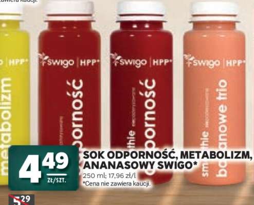 Sok Odporność, Metabolizm, Ananasowy Swigo