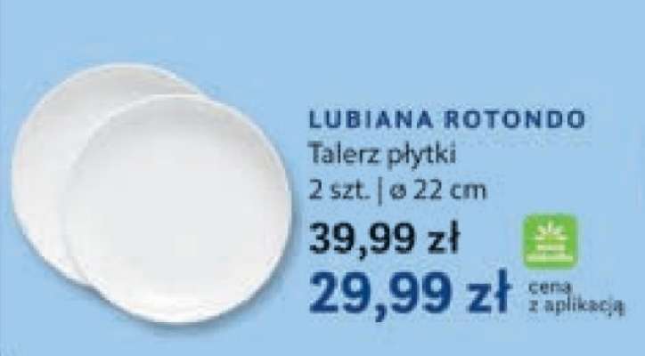 LUBIANA ROTONDO Talerz płytki