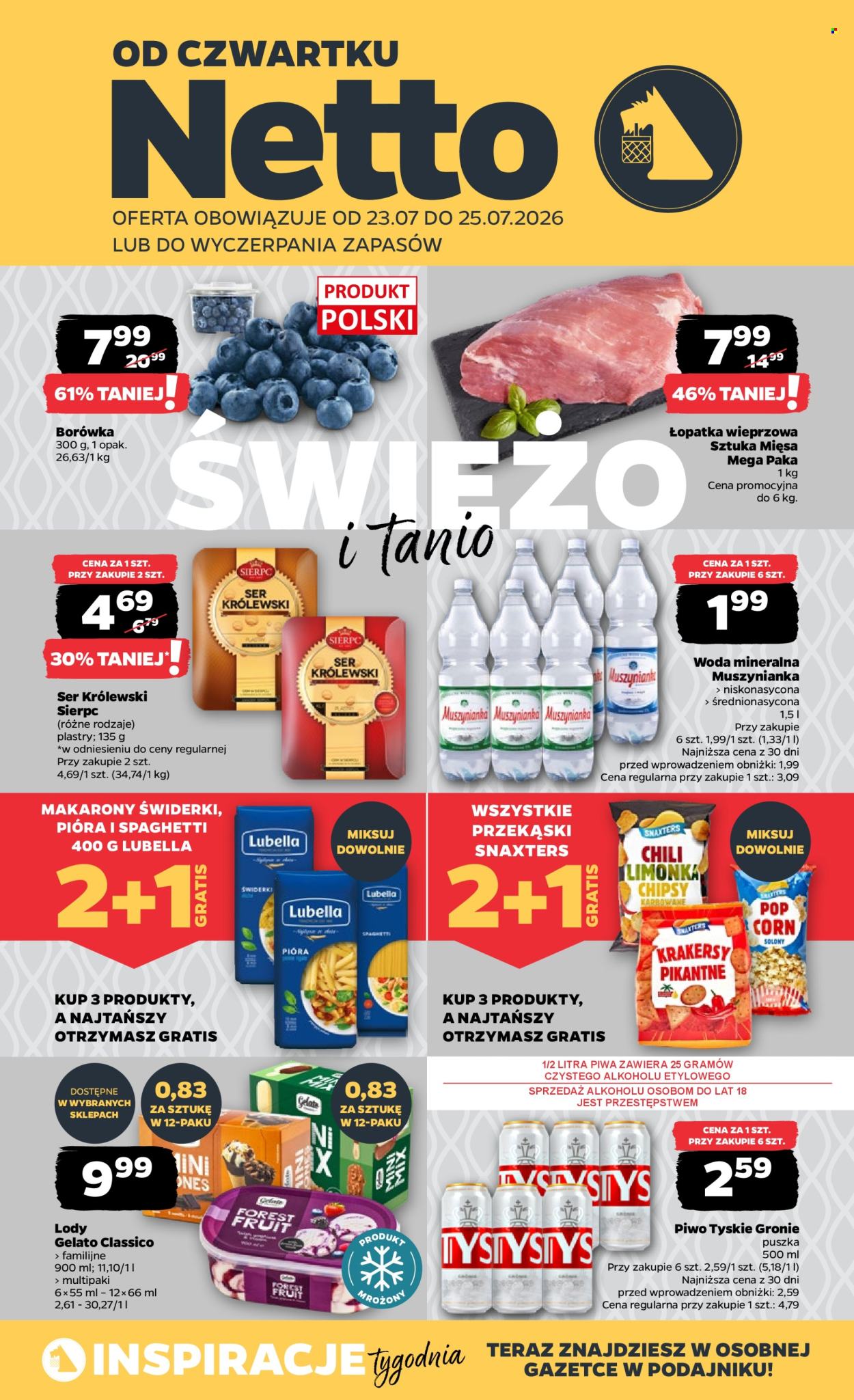 Leták Netto - 23.7.2026 - 25.7.2026. Strana 1