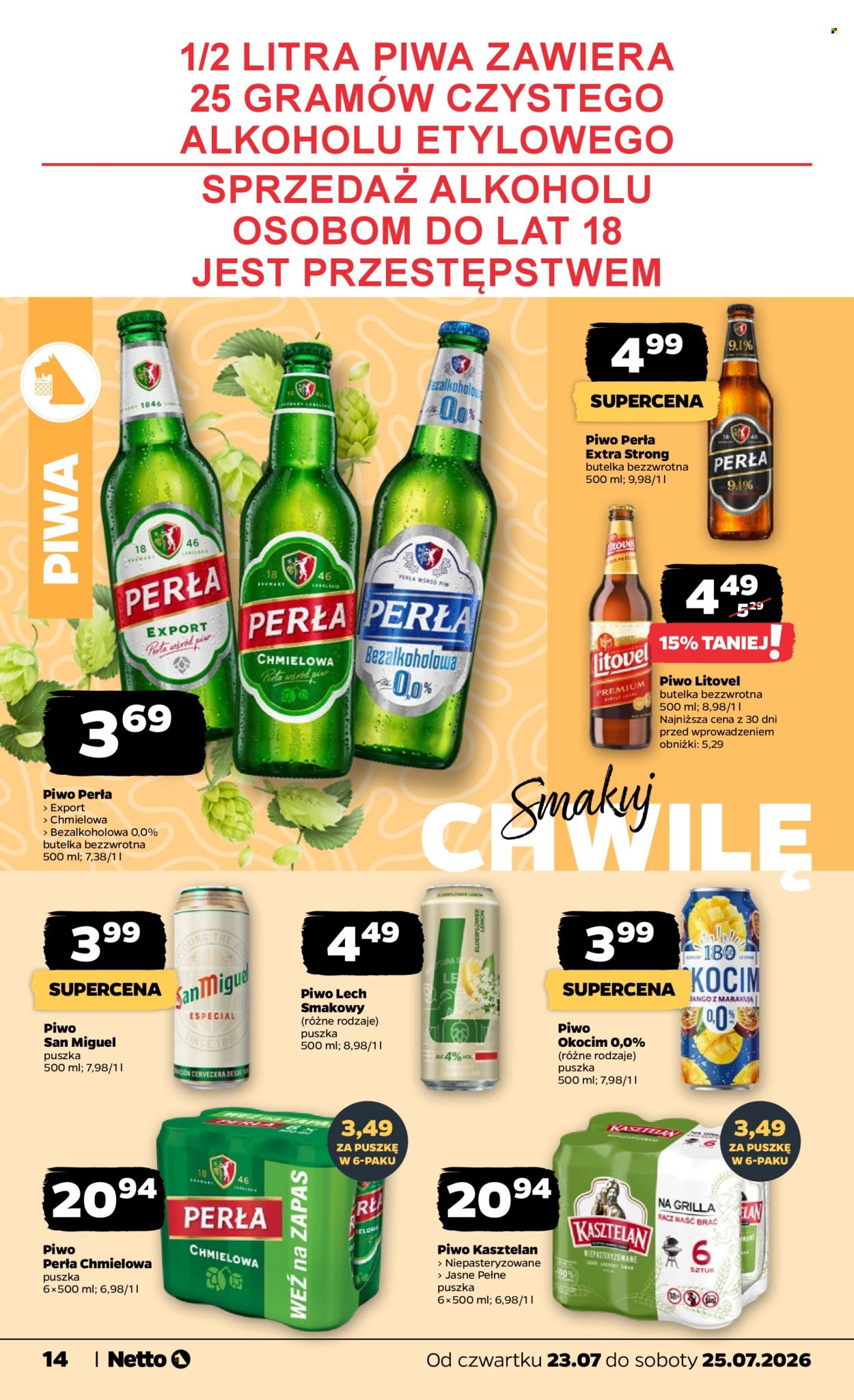 Leták Netto - 23.7.2026 - 25.7.2026. Strana 14