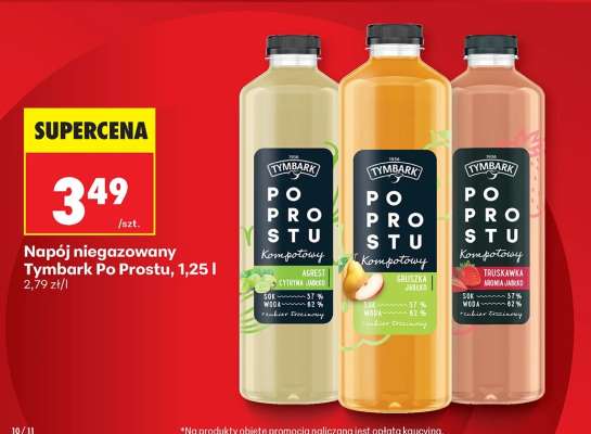 Napój niegazowany Tymbark Po Prostu, 1,25 l