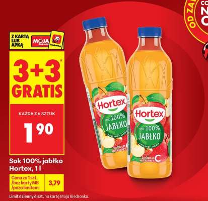Sok 100% jabłko Hortex, 1l