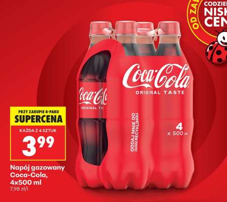 Napój gazowany Coca Cola 4x500 ml