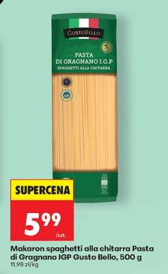 Makaron spaghetti alla chitarra Pasta di Gragnano IGP Gusto/Bello, 500 g