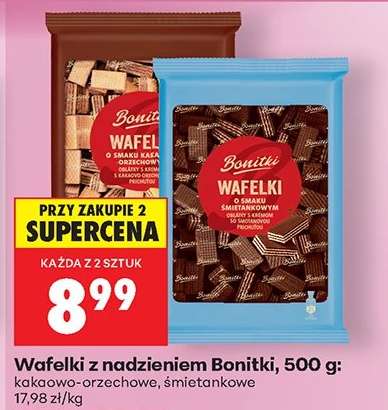 Wafelki z nadzieniem Bonitki, 500 g