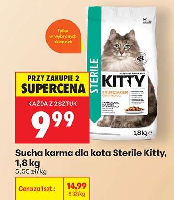 Sucha karma dla kota Sterile Kitty 1,8 kg