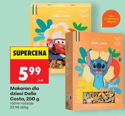 Makaron dla dzieci Dalla Costa, 250 g