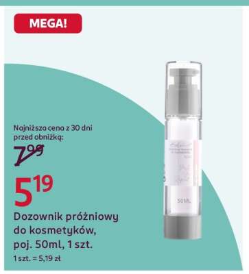 Dozownik próżniowy do kosmetyków