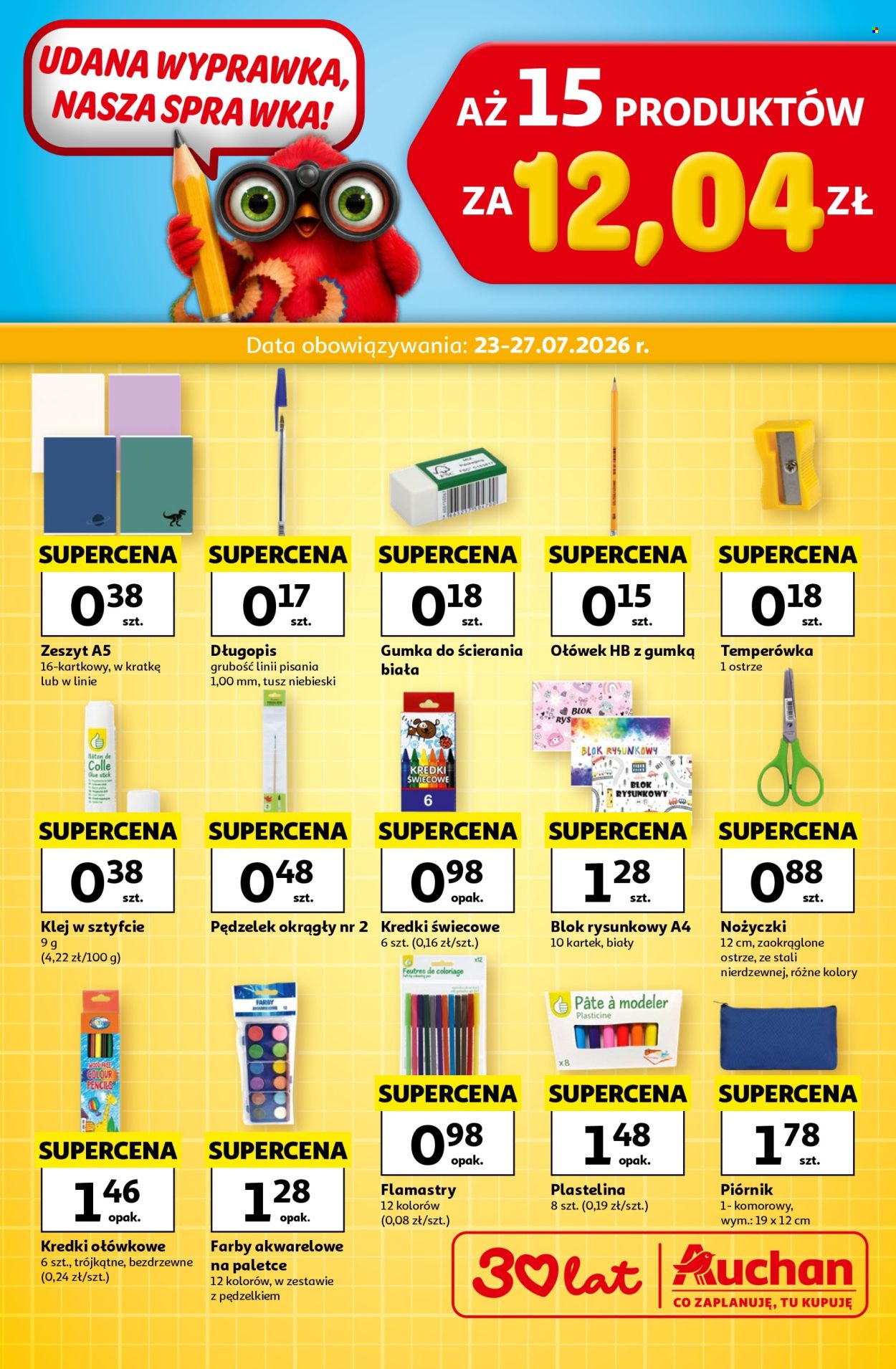 Leták Auchan - 23.7.2026 - 27.7.2026. Strana 1