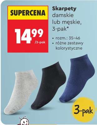 Skarpety damskie lub męskie 3 pak