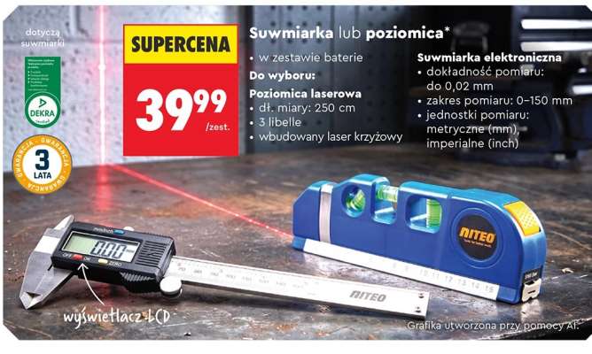 Suwmiarka lub poziomica