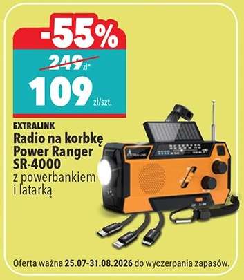 EXTRALINK Radio na korbkę Power Ranger SR-4000