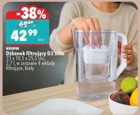 Dzbanek filtrujący D3 Slim