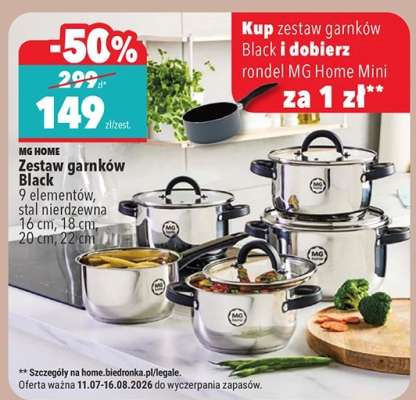 Zestaw garnków Black