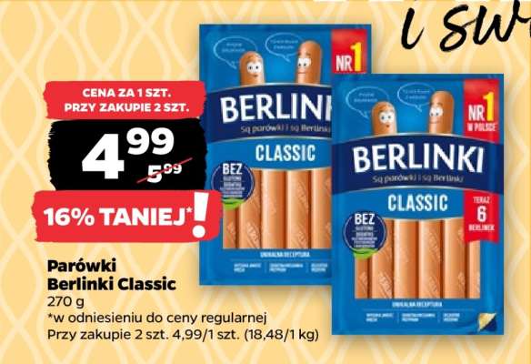 Parówki BERLINKI CLASSIC