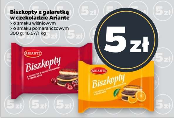 Biszkopty z galaretką w czekoladzie Ariante