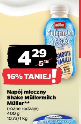 Napój mleczny Shake Müllermilch Müller