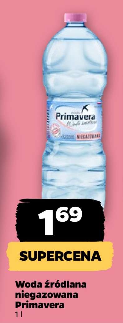 Woda źródlana niegazowana Primavera