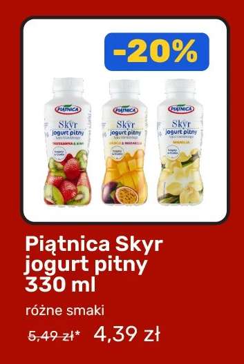 Piątnica Skyr jogurt pitny 330 ml