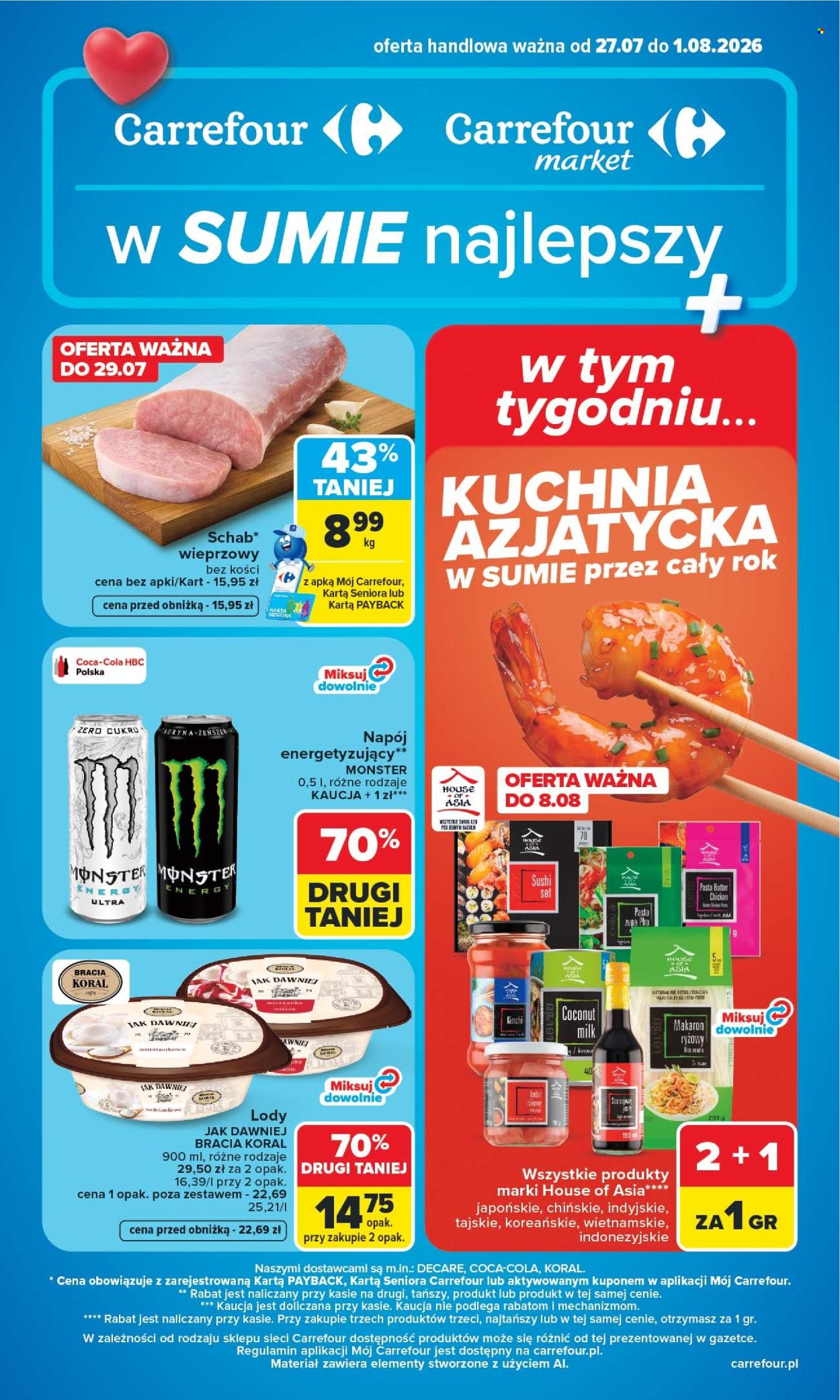 Leták Carrefour - 27.7.2026 - 1.8.2026. Strana 1