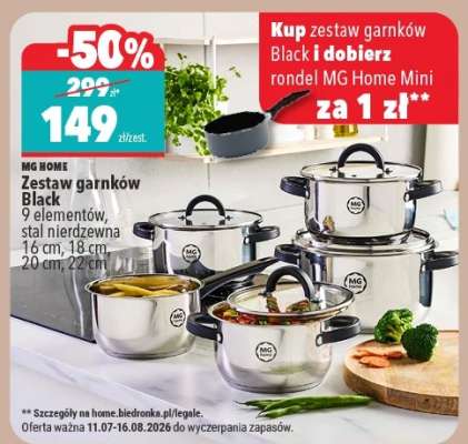 Zestaw garnków Black