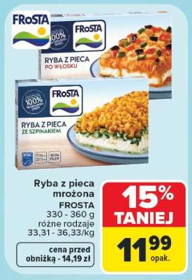 Ryba z pieca mrożona FROSTA