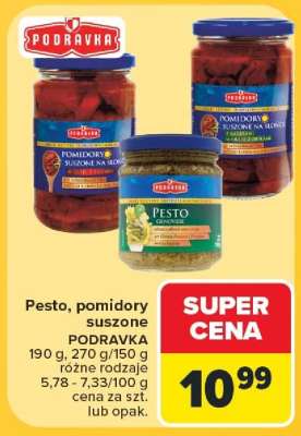 Pesto, pomidory suszone