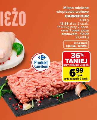Mięso mielone wieprzowo-wołowe Carrefour