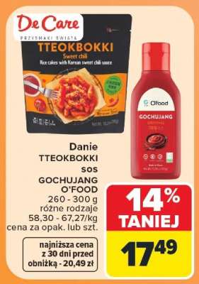 Danie TTEOKBOKKI sos GOCHUJANG O'FOOD