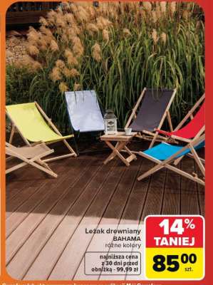 Leżak drewniany BAHAMA
