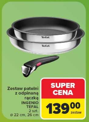 Zestaw patelni z odpinaną rączką