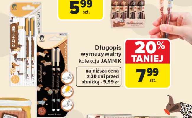 Długopis wymazywalny kolekcja JAMNIK