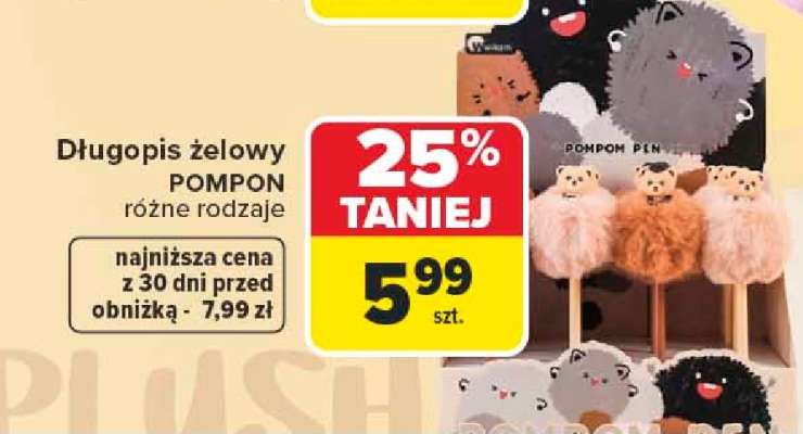 Długopis żelowy POMPON