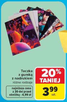Teczka z gumką z nadrukiem