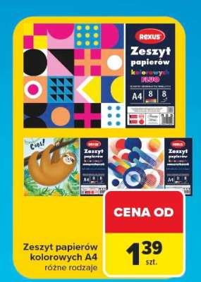 Zeszyt papierów kolorowych A4