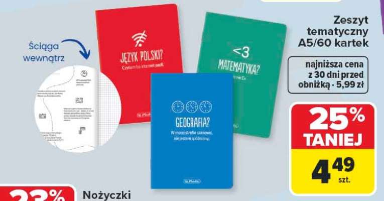 Zeszyt tematyczny A5/60 kartek